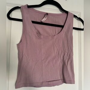 Skims Lilac Crop Tank Top